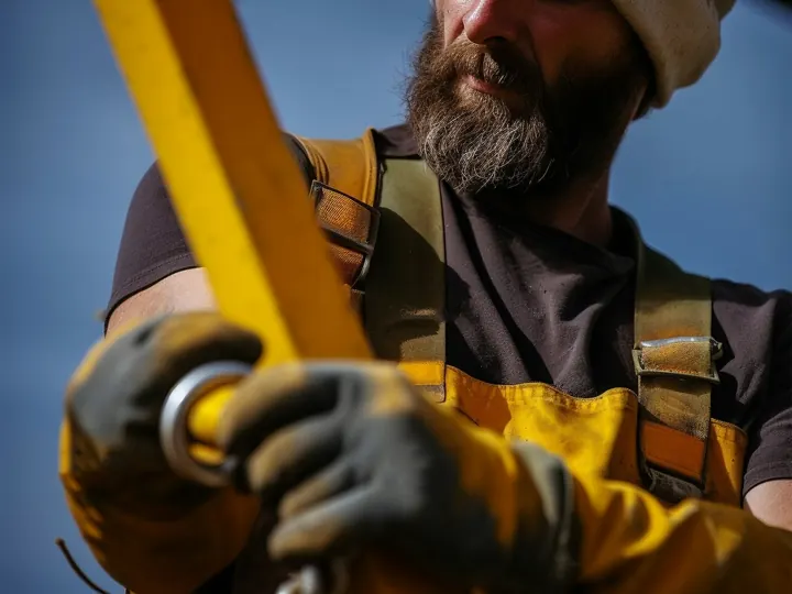 Pro tightening a fitting with a pipe wrench