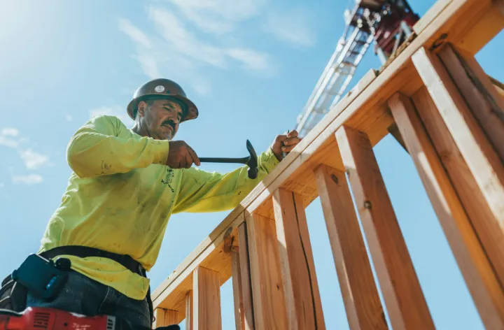 Pro on a job site